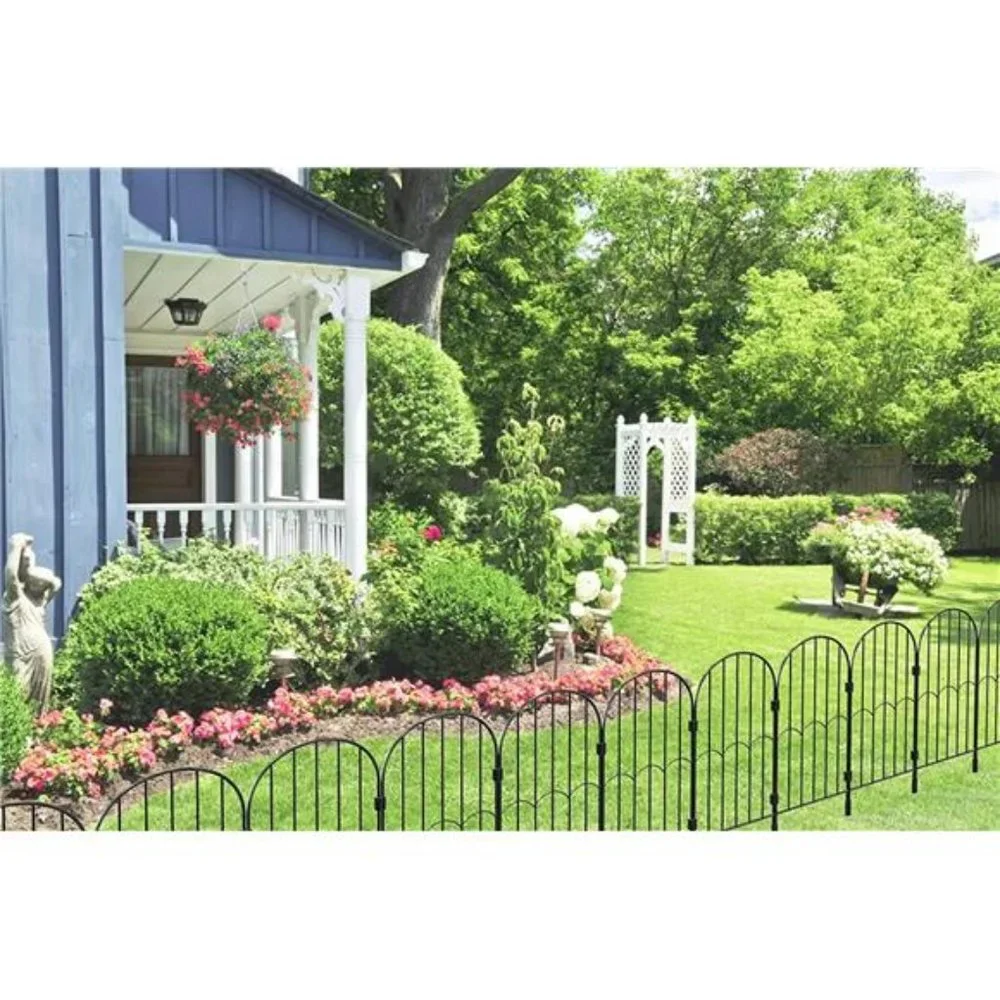 10 Pack, 24in (H) x 10ft (L),Rustproof Metal Wire Garden Fence Animal Barrier